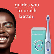 Load image into Gallery viewer, hum by Colgate Smart Electric Toothbrush Kit, Rechargeable Sonic Toothbrush with Travel Case and Replacement Head, Blue