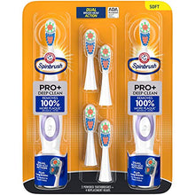 Load image into Gallery viewer, Arm & Hammer Spinbrush Pro+ Deep Clean Battery Powered Toothbrush, Club Tray, 2 Brushes, 4 Refills