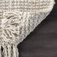 Load image into Gallery viewer, nuLOOM Hand Woven Chunky Natural Jute Farmhouse Runner Rug, 2' 6" x 8', Off-white