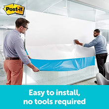 Load image into Gallery viewer, Post-it Dry Erase Whiteboard Film Surface for Walls, Doors, Tables, Chalkboards, Whiteboards, and More, Removable, Stain-Proof, Easy Installation, 4 ft x 3 ft Roll (DEF4X3)