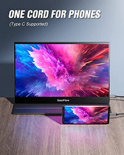 Load image into Gallery viewer, Portable Monitor, InnoView 15.8 Inch FHD 1080P USB C HDMI Second External Monitor for Laptop, Desktop, MacBook, Phones, Tablet, PS5/4, Xbox, Switch, Built-in Speaker with Protective Case
