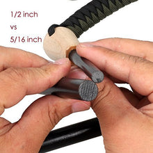 Load image into Gallery viewer, bayite Ferro Rods 1/2" X 5'' XL Survival Fire Starter Drilled Flint Steel Ferrocerium Rod with Toggle Hole for Paracord(Pack of 2)