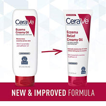 Load image into Gallery viewer, Cerave Eczema Relief Creamy Body Oil | Anti Itch Cream for Eczema & Moisturizer for Dry Skin with Colloidal Oatmeal, Ceramides and Safflower Oil | 8 Ounce