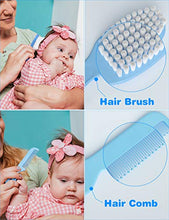 Load image into Gallery viewer, OTTOLIVES Baby Healthcare and Grooming Kit, 24 in 1 Baby Electric Nail Trimmer Set Newborn Nursery Health Care Set for Newborn Infant Toddlers Baby Boys Girls Kids Haircut Tools (0-3 Years+) (Blue)