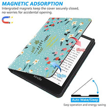 Load image into Gallery viewer, KANNIL Stand Case for 6.8" All-New Kindle Paperwhite(11th Generation, 2021),Kindle Paperwhite Signature Edition, PU Leather Smart Cover with Auto Sleep Wake, Card Slot and Hand Strap (Z-G-Floral)