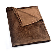 Load image into Gallery viewer, Grand Linen Full/Queen Size Dark Brown Cozy-Flannel Thermal Blanket - Snuggle in These Super Warm Bed Blanket. Easy Care and Extra Soft Fabric