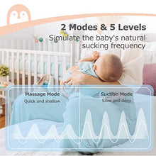 Load image into Gallery viewer, Momcozy Double Wearable Breast Pump, Low Noise& Hands-Free Breast Pump, Portable 2pcs Electric Breast Pump with 2 Mode & 5 Levels- 24mm Pink