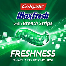 Load image into Gallery viewer, Colgate Max Fresh Whitening Toothpaste with Breath Strips, 6 Oz, Limited Edition, Clean mint, 24 Ounce (Pack of 4)