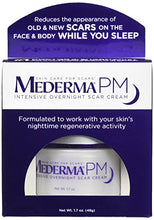 Load image into Gallery viewer, Mederma PM Intensive Overnight Scar Cream - Works with Skin's Nighttime Regenerative Activity - Once-Nightly Application Is Clinically Shown to Make Scars Smaller & Less Visible- 1.7 ounce