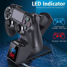 Load image into Gallery viewer, PS4 Controller Charger Station, OIVO Playstation 4 Controller Charging Dock Station, Built-in 1.8H Fast-Charging Chip for Dualshock 4 Controllers