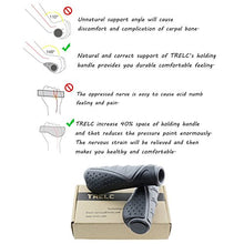 Load image into Gallery viewer, TRELC Antislip Bicycle Handlebars Grips Protector For Bicycle/ Mountain Bike/ Road Bike/ Folding Bike (Black+Grey)