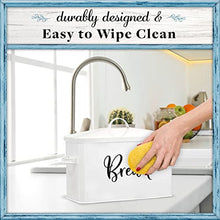 Load image into Gallery viewer, Home Acre Designs Bread Box - Large Farmhouse Decor Style Pantry Organization and Storage Container for Countertop - Rustic Kitchen Decor