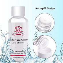 Load image into Gallery viewer, Makartt Slip Solution for Poly Nail Gel 3 in 1 Formula Nail Cleanser Nail Polish Remover Slip Solution Polygel Nail Extension Gel Liquid with Gel Nail Brush Lint-free Wipes Glass Cup 50ML 2 Bottles