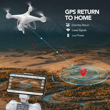 Load image into Gallery viewer, Potensic T25 Drone with Camera for Adults, 2K GPS FPV Camera Drone with Backpack, 3 Batteries, Auto Return Home, Follow Me, Waypoint Fly, Altitude Hold, 2022 Upgraded
