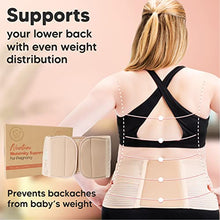 Load image into Gallery viewer, Pregnancy Belly Support Band, Maternity Belt - Pregnancy Must Haves Baby Belly Bands For Pregnant Women - Maternity Belly Band Support - Pregnancy Back, Pelvic Support Belt (Classic Ivory, One Size)