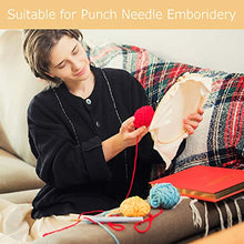 Load image into Gallery viewer, Pllieay Punch Needle Fabric, Embroidery Fabric, Monks Cloth for Punch Needle Embroidery Rug-Punch & Pinch Needle, 26.4 x 19.3 Inch