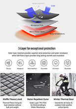 Load image into Gallery viewer, TSLA Men's Windproof Cycling Thermal Fleece Winter Pants Running Hiking Cold Active Bottoms Sweats, Cycling Windpants(ykb01) - Black & Grey, X-Large (Waist 35.5-38 Inch)