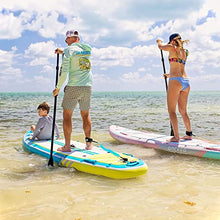 Load image into Gallery viewer, iROCKER All-Around Inflatable Stand Up Paddle Board, Extremely Stable 11' Long x 32" Wide x 6" Thick Premium SUP with Roller Bag, Carbon Paddle, Pump, Leash, Fins & Repair Kit, Orange