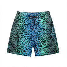 Load image into Gallery viewer, Mens Leopard Swim Trunks with Mesh Lining Quick-Dry FunnyBoys Board Shorts Mens Swimsuits M