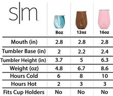 Load image into Gallery viewer, Simple Modern Spirit 12oz Wine Tumbler Glass with Lid - Vacuum Coffee Mug Stemless Cup 18/8 Stainless Steel -Caribbean