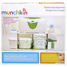 Load image into Gallery viewer, Munchkin Diaper Duty Organizer, Green/White