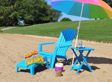 Load image into Gallery viewer, Adams Manufacturing 8500-21-3700 Plastic Quik-Fold Side Table, Pool Blue
