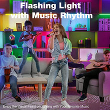 Load image into Gallery viewer, RGB Under Cabinet Lights Plug in, 3 PCS 12 Inch Under Cabinet Lighting Kit, Closet Lights with Smart APP Remote & Adapter, Dimmable Under Counter Lights for Kitchen, Shelf, Workbench, Desk, Bookcase