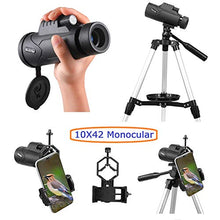 Load image into Gallery viewer, MaxUSee 70mm Refractor Telescope with Adjustable Tripod for Kids Adults & Beginners + Portable 10X42 HD Monocular Bak4 Prism FMC Lens, Travel Scope with Backpack and Phone Adapter