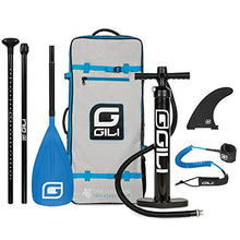 Load image into Gallery viewer, GILI All Around Inflatable Stand Up Paddle Board Package | 10'6 Long x 31" Wide x 6" Thick | Lightweight & Durable SUP | Stable & Wide Stance (Blue)
