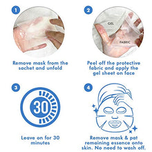 Load image into Gallery viewer, Ebanel 10-Pack Hydrogel Collagen Mask for Face, Instant Brightening Hydrating Face Mask Sheet Mask for Firming, Lifting Anti Aging Anti Wrinkle with Hyaluronic Acid, Peptide, Aloe Vera, Vitamin C & E