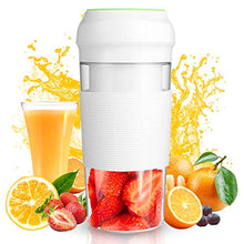 Load image into Gallery viewer, Portable Blender Juicer (12oz) Personal Blender Shakes and Smoothies Juicer Cup Smoothie Maker With 7.4V 3000mAh Rechargeable Battery Strong Power Ice Blender Mixer Baby Food Maker(BPA FREE)Home Office School Travel Sport Gym Outdoors