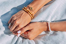 Load image into Gallery viewer, Serirtire 8mm Tiger Eye Gemstone Bracelet Round Beads Stretch Bracelet Handmade Healing Stone Jewelry for Women Girls Gold