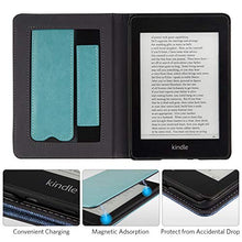 Load image into Gallery viewer, CoBak Kindle Paperwhite Case with Stand - Durable PU Leather Smart Cover with Auto Sleep Wake, Hand Strap Feature, ONLY Fits All New Kindle Paperwhite 10th Generation 2018 Released,Sky Blue