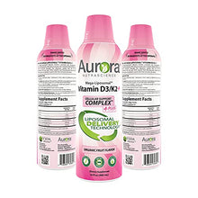 Load image into Gallery viewer, Aurora Nutrascience, Mega-Liposomal Vitamin D-3+ 9,000 IU with Vitamin C