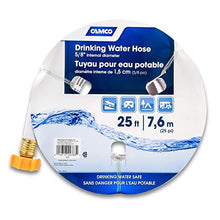 Load image into Gallery viewer, Camco (22783) 25' TastePURE Drinking Water Hose - Lead and BPA Free, Reinforced for Maximum Kink Resistance 5/8" Inner Diameter , White