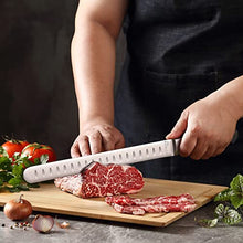 Load image into Gallery viewer, MAIRICO Ultra Sharp Premium 11-inch Stainless Steel Carving Knife - Ergonomic Design - Best for Slicing Roasts, Meats, Fruits and Vegetables