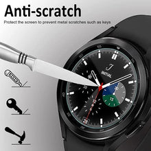 Load image into Gallery viewer, SPGUARD Galaxy Watch 4 46mm Screen Protector, 3 Pack Tempered Glass Screen Protector Compatible with ONLY Samsung Galaxy Watch4 Classic 46mm (2021 Released)(NOT for Other Models)