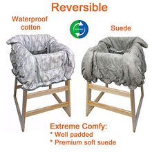 Load image into Gallery viewer, Shopping Cart Cover High Chair Cover for Baby and Toddler-Waterproof-Universal fit-Reversible Baby Cart Cover for Girls and Boys