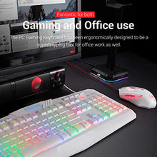 Load image into Gallery viewer, Redragon S101 Wired Gaming Keyboard and Mouse Combo RGB Backlit Gaming Keyboard with Multimedia Keys Wrist Rest and Red Backlit Gaming Mouse 3200 DPI for Windows PC Gamers (White)