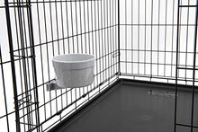 Load image into Gallery viewer, Lixit Quick Lock Removable Dog Kennel Bowls for Wire and Soft Sided Crates (40oz Wire Crate, Granite)