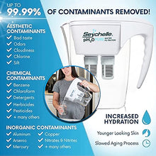 Load image into Gallery viewer, Seychelle pH2O Alkaline Water Filter Pitcher - pH Enhancing Filtration - 200 Gallon Capacity - USA-Made Filter, 64oz
