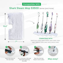 Load image into Gallery viewer, Mop Pads Compatible with Shark Steam Pocket Mop Professional Fit Series S3500 S2901 S2902 S3455K S3501 S3550 S3601 S3801 S3901 S4601 S4701 SE450 - Replacement Microfiber Cloth Head Covers 4 Pack ®