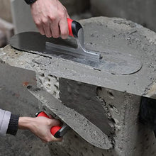 Load image into Gallery viewer, Goldblatt 2 Pieces Pool Trowel Stainless Steel with Soft Grip Handle, Includes 16'' x 4-1/2'' & 14'' x 4'' Finishing Trowels Set, Lightweight Alloy Mounting, Round End