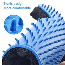 Load image into Gallery viewer, STARROAD-TIM Pet Grooming Glove Hair Remover Brush Gentle Deshedding Efficient Pet Mitt Pet Massage Gloves Left & Right Hand Draw Dog Cat Horse Long Short Fur (1Pair Left & Right Hand (Blue))