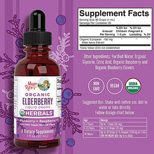 Load image into Gallery viewer, Organic Sambucus Black Elderberry Syrup Liquid Drops by MaryRuth's, Immune Support, Vegan, Non-GMO & Gluten Free, 1 Month Supply, Blue/Rasp- 1 Fl Oz (Pack of 1)