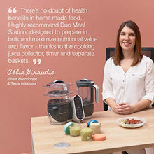 Load image into Gallery viewer, Duo Meal Station Food Maker 6 in 1 Food Processor with Steam Cooker, Multi-Speed Blender, Baby Purees, Warmer, Defroster, Sterilizer (Nutritionist Approved)