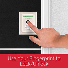 Load image into Gallery viewer, Kwikset Halo Touch Contemporary Square Wi-Fi Fingerprint Smart Lock No Hub Required featuring SmartKey Security in Satin Nickel (99590-003)