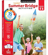 Load image into Gallery viewer, Summer Bridge Activities 5-6 Grade Workbooks, Math, Reading Comprehension, Writing, Science, Social Studies, Summer Learning 6th Grade Workbooks All Subjects With Flash Cards (160 pgs)