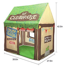Load image into Gallery viewer, Swehouse Clubhouse Tent Kids Play Tents for Boys School Toys for Indoor and Outdoor Games Children Playhouse with Roll-up Door and Windows