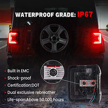 Load image into Gallery viewer, AUDEXEN LED Tail Lights Compatible with Jeep Wrangler JL 2018-2021, 20W Reverse Lights, Built-in EMC, Unique"C" Shaped Design, DOT Compliant, Black Lens, 2 PCS